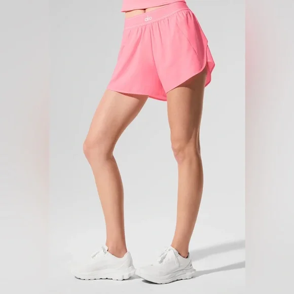 ALO Yoga Athletic Shorts Neon Bubblegum Pink Size